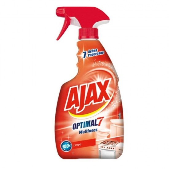 Solutie Spray AJAX Optimal 7 Multi-Use, Cantitate 600 ml, Detergent cu Pulverizator pentru Multi Suprafete, Detergent Ajax pentru Bucatarie, Solutie pentru Multisuprafete, Solutii si Produse de Curatenie