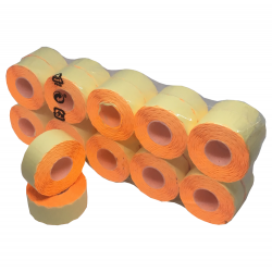 Set 20 Role Etichete de Pret ROLLIS Portocalii 26x12 mm, 1500 Etc/Rola - Etichete Autoadezive Colorate Set 20 Role Etichete de Pret ROLLIS Portocalii 26x12 mm, 1500 Etc/Rola - Etichete Autoadezive Colorate