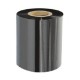 Ribon cu Ceara (WAX) Negru, 60mm x 300m, INK OUT - Ideale pentru Etichete Semilucioase