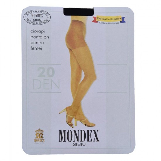 Dres Pantalon Mondex pentru Dama, Negru, Marimea 3, 20 Den, Poliamida, Dres Pantalon pentru Dama, Dres Pantalon pentru Femei, Dres Pantalon Negru, Pereche Dres Pantalon Negru pentru Femei