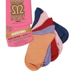 Set 10 Perechi de Sosete Subtiri pentru Femei, Mondex, 35-37, Diverse Culori, Bumbac, Sosete Subtiri pentru Femei, Perechi de Sosete pentru Femei, Set de Perechi de Sosete Subtiri pentru Femei 