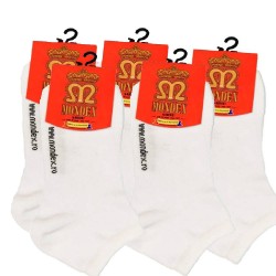 Sosete Scurte pentru Femei, Mondex Sport, 35-37, Albe, Bumbac Pieptanat, Sosete Scurte pentru Femei, Perechi de Sosete pentru Femei, Set de Perechi de Sosete Scurte pentru Femei 
