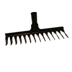 Grebla cu 18 Dinti, 62 cm, Neagra, Grebla cu 18 Zimti, Grebla Metalica, Grebla Inox, Greble, Greble 18 Dinti, Greble fara Coada 62 cm, Unelte Gradinarit, Unelte pentru Gradina, Grebla fara Coada, Unelte de Greblat