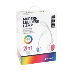 Lampa de Birou Tip Led Platinet, 220V, Putere 7W, 3 Trepte de Reglare a Luminii, Lumina de Veghe, Lampa pentru Birou, Lampa Birou, Lampi Birou, Lampi de Birou, Lampa pentru Citit, Lampa Citit, Lampa Lumina de Veghe