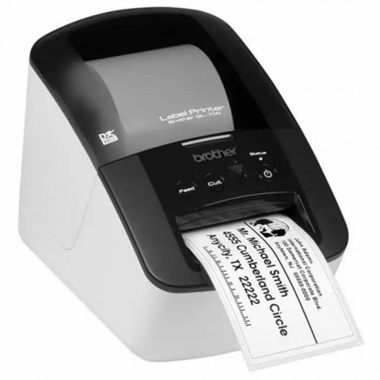 Imprimanta pentru Etichete Brother QL-700, Rezolutie 300DPI, Interfata USB si Auto-Cutter