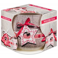 Lumanare Parfumata Aura, Pahar de Sticla, Model Winter Star, Lumanare Pahar de Sticla, Lumanare Aura, Lumanari Aura, Lumanare Aromatica, Lumanari Aromatice, Lumanare Parfumata, Lumanari Parfumate, Lumanare Decorativa