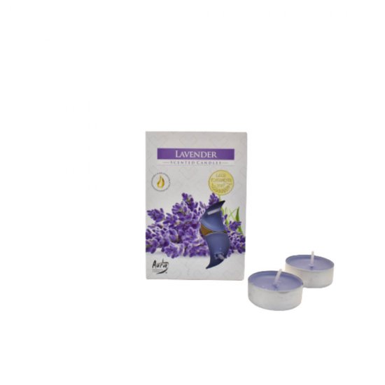 Lumanari Parfumate Aura, 6 Pastile, Lavender, Parfum de Levantica, Lumanare Pastila, Lumanari Pastile, Lumanare Aromatica, Lumanari Aromatice, Lumanare Parfumata, Lumanari Parfumate, Lumanare cu Levantica, Lumanari Levantica