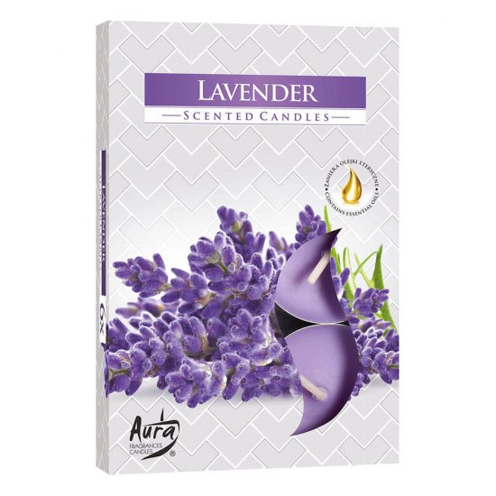 Lumanari Parfumate Aura, 6 Pastile, Lavender, Parfum de Levantica, Lumanare Pastila, Lumanari Pastile, Lumanare Aromatica, Lumanari Aromatice, Lumanare Parfumata, Lumanari Parfumate, Lumanare cu Levantica, Lumanari Levantica