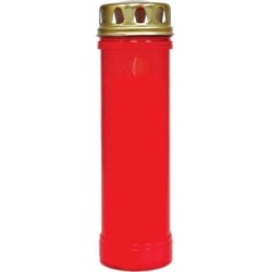 Candela Parafina cu Capac Tip 4Z OTI, Timp Ardere 48 h, Rosie, Lumanare Candela, Lumanari si Candele, Candele din Parafina, Candele pentru Exterior, Candele pentru Sarbatori, Candele cu Capac, Candela cu Capac