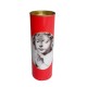 Candela Ecologica, Timp Ardere 96 h, 180x62 mm, Culoare Rosie, Lumanare Candela, Lumanari si Candele Ecologice, Candele Ecologice, Candele pentru Exterior, Candele pentru Sarbatori, Candele Ardere 96 h, Candela cu Capac Metalic