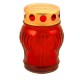 Candela Sticla cu Capac, Timp Ardere 12 h, 240 mm, Tip Felinar, Culoare Rosie, Lumanare Candela 12 h, Lumanari si Candele, Candele din Parafina, Candele pentru Exterior, Candele pentru Sarbatori, Candele cu Capac, Candela cu Capac Metalic