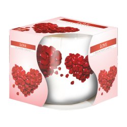 Lumanare Parfumata Aura Love, Parfum Dulce, Lumanrae Pahar de Sticla, Lumanare Aura, Lumanare Pahar de Sticla Aura, Lumanare Aromatica, Lumanare Decorativa, Lumanare Parfumata Decorativa