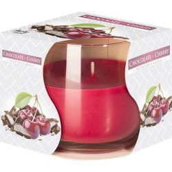 Lumanare Parfumata in Pahar de Sticla Aura Ciocolata cu Cirese, Lumanare Pahar de Sticla, Lumanare Aura, Lumanare Pahar de Sticla Aura, Lumanare Aromatica, Lumanare Decorativa, Lumanare Parfumata Decorativa