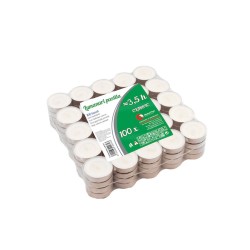 Set 100 Lumanari Tip Pastila, Albe, 3.5 h Ardere, Lumanari din Parafina Neparfumate, Lumanari pentru Camera, Lumanari Rotunde, Lumanari Albe Pastile, Lumanari Albe Tip Pastila, Lumanari Neparfumate, Lumanari Mici, Lumanare Pastila