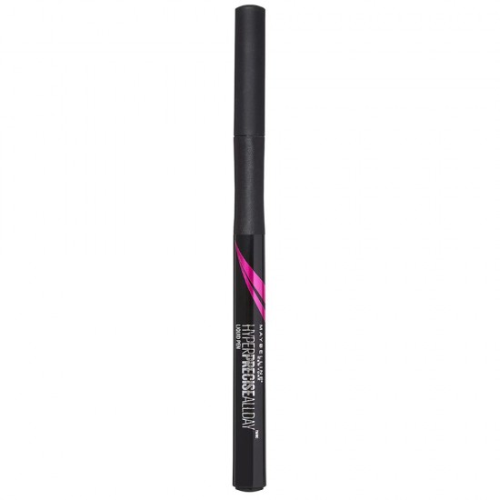 Tus de Ochi Waterproof Black Maybelline New York Hyper Precise All Day, 6 ml, Tus pentru Ochi, Tus Negru Pentru Ochi, Tus Lichid de Ochi, Tus Lichid pentru Ochi, Tus Lichid Creion, Tus Lichid Tip Carioca, Tus Lichid Carioca, Tus Maybelline