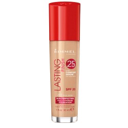 Fond de Ten Rimmel Lasting Finish 25h, 203 True Beige, 30 ml, Fond de Ten cu Acoperire, Fond de Ten cu Acoperire Mare, Fond de Ten Rezistent, Fond de Ten Zilnic, Fond de Ten Rimmel London, Fond de Ten Lasting Finish, Fond de Ten pentru Fata
