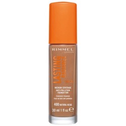 Fond de Ten Rimmel Lasting Radiance, 400 Natural Beige, 30 ml, Fond de Ten cu Acoperire, Fond de Ten cu Acoperire Medie, Fond de Ten Rezistent, Fond de Ten Zilnic, Fond de Ten Rimmel London, Fond de Ten Hidratant