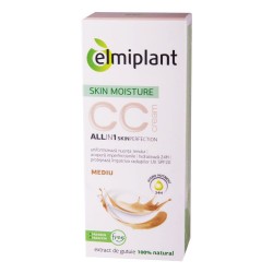 Crema CC Elmiplant Skin Moisture, Nuanta Mediu, 50 ml, Crema pentru Ten, Crema CC pentru Ten, Fond de Ten CC, Crema Skin Moisture CC, Crema CC de Ten, Crema Ingrijire Ten, Crema CC Ingrijire, Creme CC, Creme pentru Ten