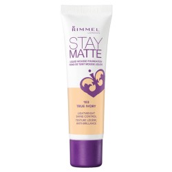 Fond de Ten RIMMEL LONDON Stay Matte, 103 True Ivory, 30 ml, Fond de Ten Matifiant, Fond de Ten cu Acoperire Medie, Fond de Ten Rezistent, Fond de Ten Micsorare Pori, Fond de Ten Rimmel London, Fond de Ten Spuma, Fond de Ten pentru Fata