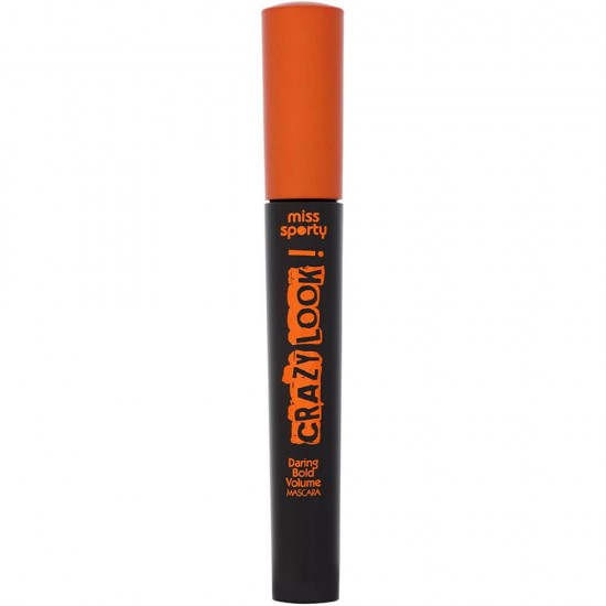 Mascara MISS SPORTY Crazy Look, 001 Black, 5.7 ml, Rimel Negru, Mascara pentru Volum, Rimel pentru Volumul Genelor, Rimel cu Efect de Volum, Mascara Neagra cu Efect de Volum, Mascara pentru Definire