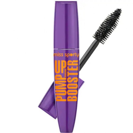 Mascara MISS SPORTY Pump Up Booster, Can't Stop The Volume Black, 12 ml, Rimel Negru, Mascara pentru Volum, Rimel pentru Volumul Genelor, Rimel cu Efect de Volum, Mascara Neagra cu Efect de Volum, Mascara pentru Definire
