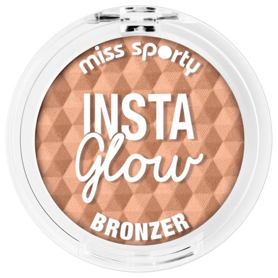 Fard Obraz Miss Sporty Insta Glow Bronzer 001, 6.5 g, Fard de Obraz Insta Glow Bronzer, Fard de Obraz Bronz, Pudra de Obraz, Fard pentru Obraji Bronzati, Farduri cu Efect de Obraji Bronzati, Farduri pentru Obraz Insta Glow, Pudre pentru Obraji