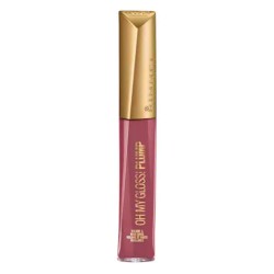 Gloss de Buze RIMMEL LONDON Oh My Gloss Plump, 211 Mauve Mama, 6.5 ml, Gloss pentru Buze, Gloss de Buze Colorat, Luciu pentru Buze, Gloss de Buze cu Efect de Volum, Luciu de Buze Roz, Gloss Hidratant pentru Buze, Gloss pentru Buze Pline