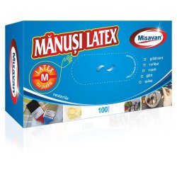 Set 100 Manusi Pudrate Misavan, M, Latex, Alb, Unica Folosinta, Manusi de Unica Folosinta Pudrate, Manusi Menaj Misavan, Manusi de Latex, Manusi Latex, Manusi Menaj Latex, Manusi de Menaj din Latex, Manusi Curatenie, Manusi pentru Curatenie