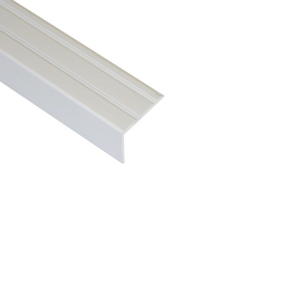 Profil Treapta 3126, 25mm x 10mm x 1m, Aluminiu, Argintiu, Profil Treapta 100cm, Profil de Aluminiu pentru Treapta, Profil Argintiu pentru Treapta, Profile de Aluminiu pentru Trepte, Profile Trepte Argintii, Profile pentru Scari, Profil Protectie Treapta