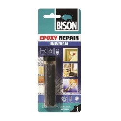 Adeziv BISON Epoxy Repair Universal, 56 g, Adeziv Metal, Adeziv pentru Obiecte din Metal, Adeziv Epoxidic pentru Metal, Amenajari Interioare, Adezivi pentru Metal, Chit, Chituri