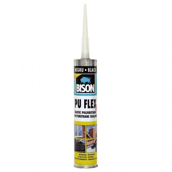 Mastic Poliuretanic BISON PU Flex, 300 ml, Etanseizant Poliuretanic, Mastic Poliuretanic, Mastic pentru Lemn, Mastic pentru Lemn, Amenajari Interioare, Adezivi pentru Lemn, Adeziv pentru Parchet