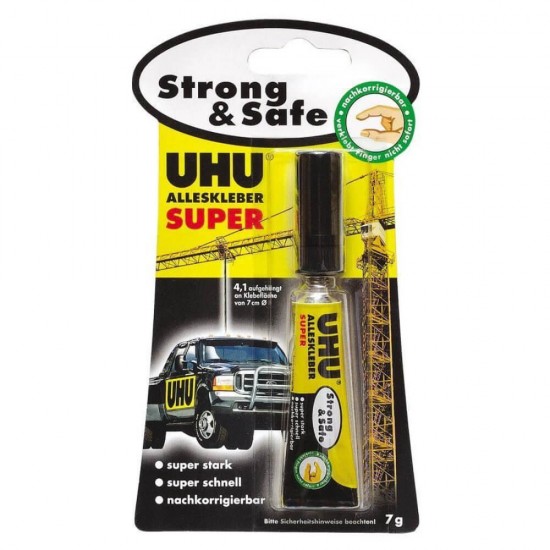 Adeziv Universal Uhu Super Strong & Safe, 7g, Lipici Universal, Lipici Uz Casnic, Adeziv Universal, Adeziv Uz Casnic, Adeziv Uhu, Adeziv Uz Casnic, Adeziv Rezistent