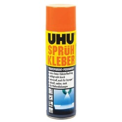 Spray Adeziv Uhu Contact, 500 ml, Adeziv Spray, Adeziv pentru Materiale Constructii, Adezivi pentru Suprafete Multiple, Adezivi Montaj, Adeziv pentru Hartie, Adeziv pentru Pasla, Adeziv pentru Multiple Materiale