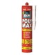 Adeziv si Etanseizant BISON Poly Max Original, 425 g, Culoare Negru, Adeziv Multisuprafete, Adeziv Universal, Adeziv Rapid, Adeziv Constructii, Adeziv Puternic