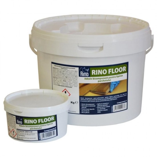 Adeziv Bicomponent Parchet Rino Floor, 10 kg, Componenta A+B, Adeziv Lipire Parchet, Adeziv pentru Lipirea Parchetului, Adeziv cu Doua Componente pentru Parchet, Adeziv Parchet Bicomponent, Adeziv Pardoseli Lemn