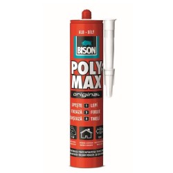 Adeziv si Etanseizant BISON Poly Max Original, 465 g, Culoare Alb, Adeziv Multisuprafete, Adeziv Universal, Adeziv Rapid, Adeziv Constructii, Adeziv Puternic
