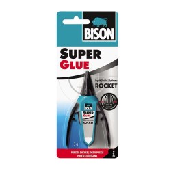 Super Glue BISON Rocket Liquid, 3 g, Adeziv Lichid, Lipici Universal, Lipici Super Glue,  Lipici Plastic, Adeziv Metal, Adeziv Multisuprafete