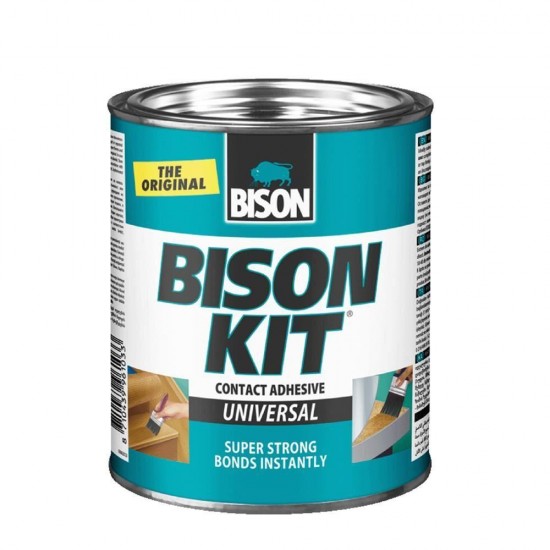 Kit Adeziv de Contact BISON, 650 ml, Adeziv Universal, Adeziv Multisuprafete, Cutie Adeziv, Adeziv Constructii, Adeziv de Contact Puternic, Adeziv Rapid
