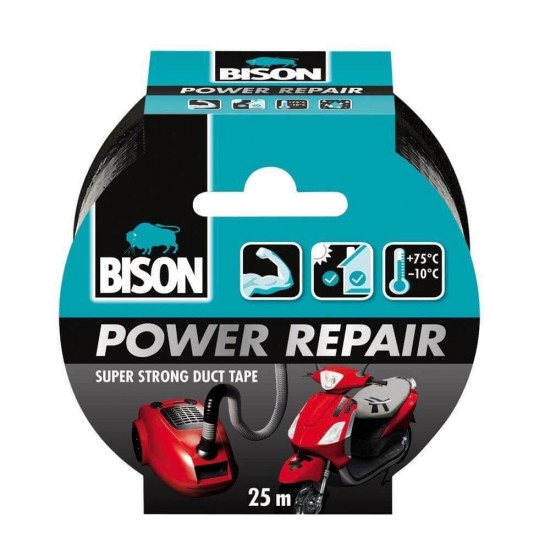 Banda Adeziva BISON Power Repair, 50mm x 50m, Neagra, Banda Adeziva Universala, Banda Adeziva, Banda Adeziva Dubla, Banda Adeziva BISON, Banda Adeziva Reparatii, Banda Adeziva Impermiabila