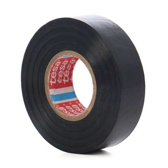 Banda Adeziva Electroizolatoare Tesa, 19 mm x 20 m, Neagra, Banda Adeziva PVC, Banda Adeziva Izolare, Banda Adeziva Reparatii, Banda Adeziva Universala, Banda Adeziva Impermeabila, Banda Adeziva Izolatii