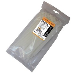 Set 100 Coliere Fixare Nylon, 4.8x200 mm, Alb, Colier din Nylon pentru Fixare, Colier de Plastic, Coliere de Plastic, Colier de Unica Folosinta, Soricei de Plastic, Soricei de Nylon, Coliere de Plastic 20 cm, Colier Plastic pentru Prindere