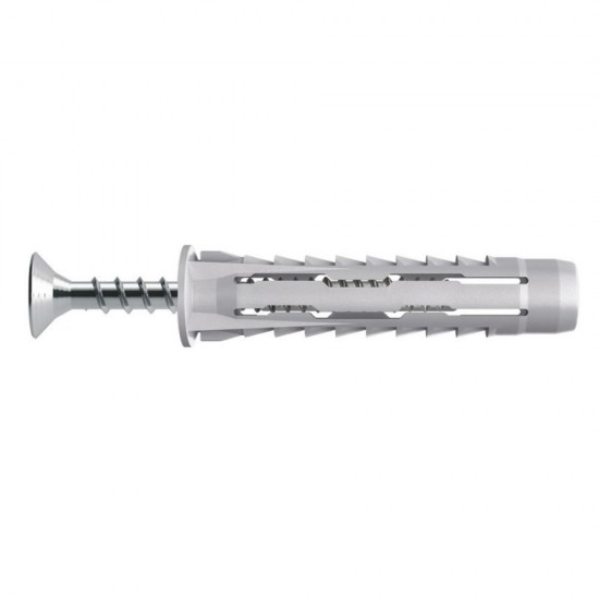 Set 5 Dibluri Universale PP, 10x50 mm cu Surub 5x70 mm, Dibluri, Dibluri Universale 10 mm, Dibluri Universale cu Surub, Dibluri cu Surub, Dibluri Universale Nylon, Sisteme de Fixare, Elemente de Fixare, Accesorii Montaj, Diblu cu Surub