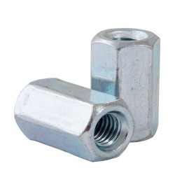 Set 100 Piulite de Cuplare Tije Filetate M8, Otel Zincat, Piulite, Piese de Asamblare Uz General, Piulite de Cuplare, Set Piulite de Cuplare, Piulite Cuplare M8, Elemente de Fixare, Accesorii Montaj, Elemente de Fixare Demontabile, Piulite de Conexiune