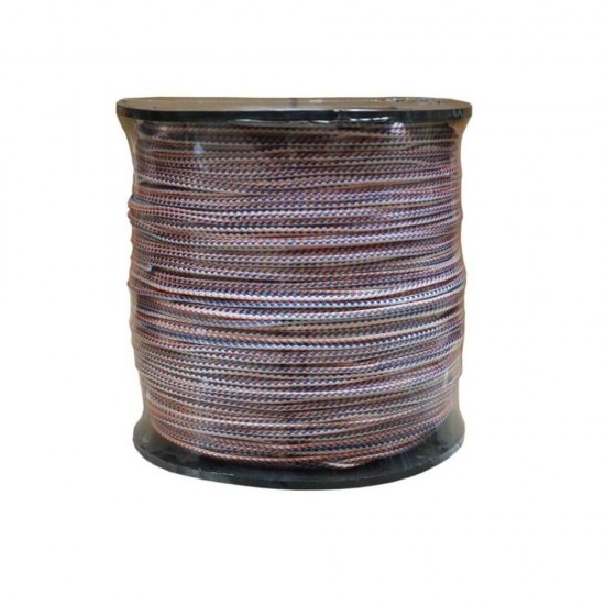 Snur Polipropilena, 3mm x 600m, Invelis Exterior Crosetat, Alb, Rosu, Albastru, Snur PP, Franghie Polipropilena, Sfoara Polipropilena, Franghie cu Invelis Impletit, Snururi PP Impletite, Franghii PP, Sfori PP, Sfoara de Plastic, Snur de Pastic