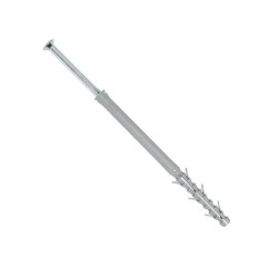 Set 50 Dibluri Lungi cu Guler si Suruburi, Tip WPX, 10x160 mm, Diblu Lung cu Guler si Surub Metalic, Diblu cu Expandare in Doua Directii si Surub cu Cap Inecat, Diblu Universal din Plastic cu Surub, Diblu Universal Nylon cu Surub