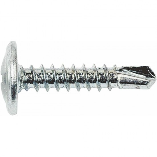 Set 1000 Suruburi cu Cap Plat Autoforante cu Saiba, 4.2x16 mm, Surub Cap Plat, Surub, Surub Autoforant