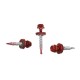 Set 250 Suruburi Autoforante Sentosa, 4.8x35 mm, Rosii, Suruburi Autoforante Set, Suruburi Autoforante pentru Acoperisuri, Suruburi pentru Tigla Metalica, Suruburi pentru Tabla si Acoperisuri, Suruburi Tigla Metalica Autoforante