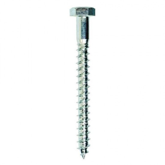 Set 50 Suruburi Autofiletante cu Cap Hexagonal, 8x150 mm, Suruburi pentru Lemn, Set Suruburi cu Cap Hexagonal, Holsurub, Holsuruburi, Accesorii de Montaj, Suruburi Autofiletante cu Varf Hexagonal, Suruburi cu Cap Hexagonal pentru Lemn