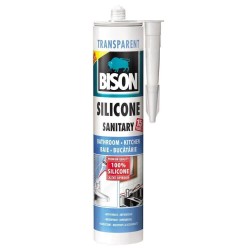 Silicon Sanitar Premium Bison, 280 ml, Transparent, Mastic Etansare, Bison Silicone Sanitary Premium, Silicon Transparent Sanitar, Mastic Etanseizant Sanitar, Silicon Sanitar Bison, Silicon Etansare Rosturi Fisuri si Imbinari