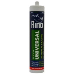 Silicon Universal Rino, Alb, 280 ml, pe Baza de Acid Acetic, Silicon Universal Rino, Silicon pe Baza de Acid Acetic, Silicon Universal Alb, Silicon Pentru Baie si Bucatarie, Silicon Etansare Spatii Sanitare, Mastic Etanseizant Universal